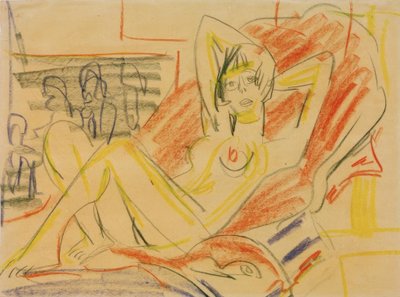 嘘つき女性 作： Ernst Ludwig Kirchner